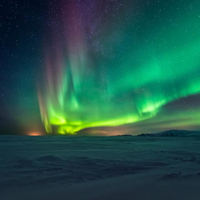 Sarki fény Izlandon
