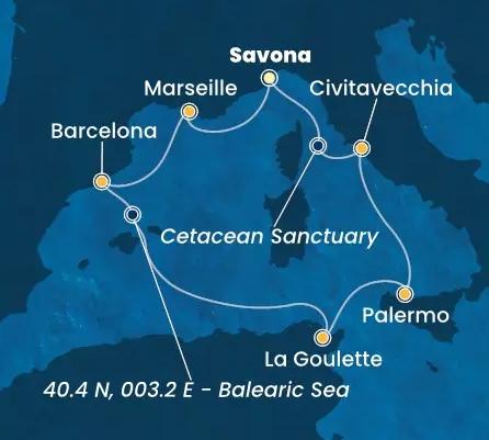 Csoportos hajóút: Nyugat-Mediterrán kalandozás Húsvétkor