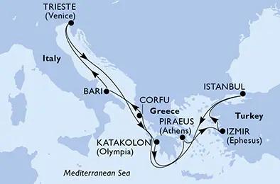 Csoportos hajóút: Kelet-Mediterrán kincsek nyomában Pünkösdkor
