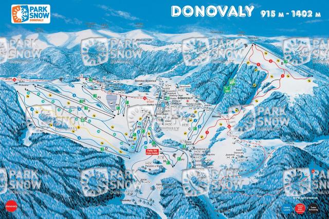 Síelés Donovalyban, Szlovákia egyik legnagyobb síközpontjában