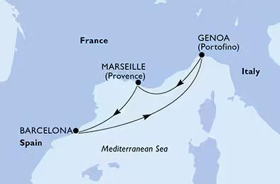 MEDITERRÁN ÍZELÍTŐ - MSC Magnifica csoportos hajóút magyar idegenvezetővel