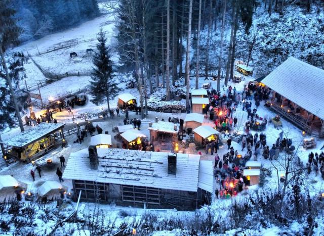 Advent Johannesbachklammban és látogatás a Seegrotte tavas barlangban
