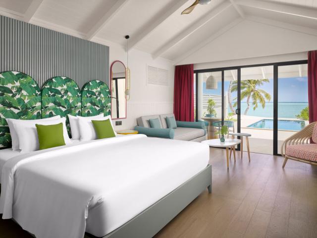 Villa Park - Beach Pool Villa - Bed - 4K