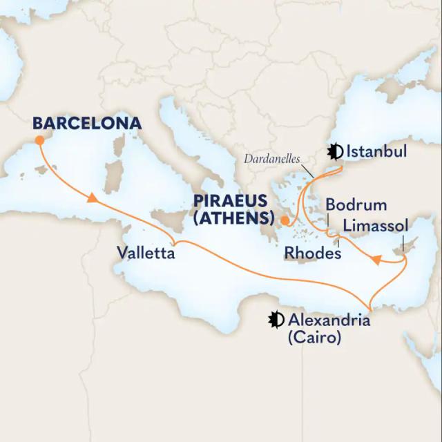 MS Nieuw Statendam - 14 éjszakás kelet-mediterrán hajóút