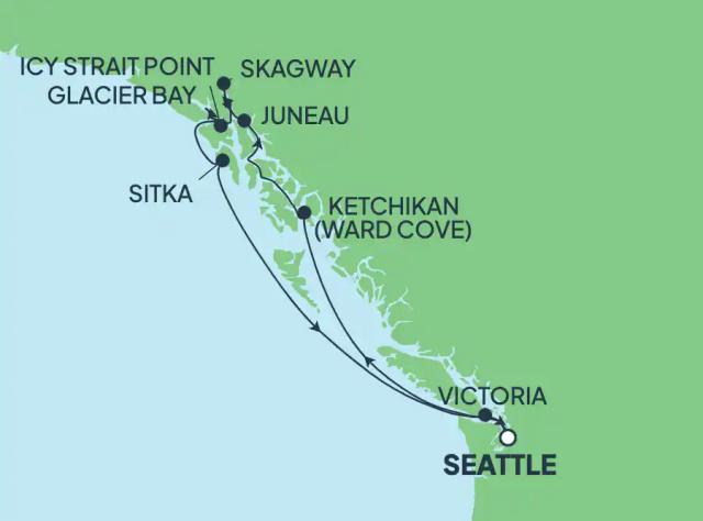 Norwegian Joy - 9 éjszakás Alaszkai hajóút