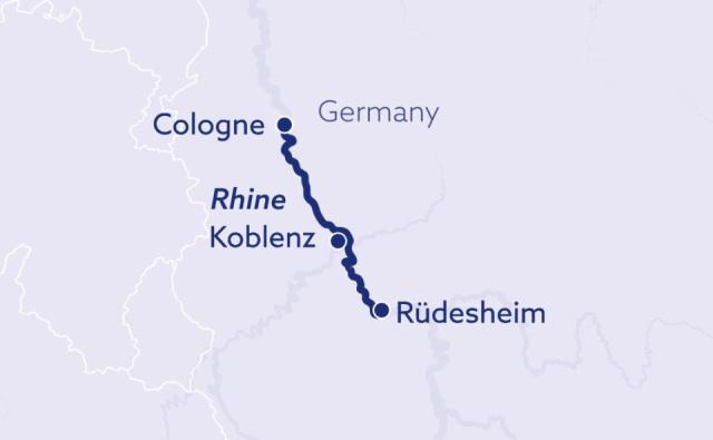 MS Rhein Symphonie térkép