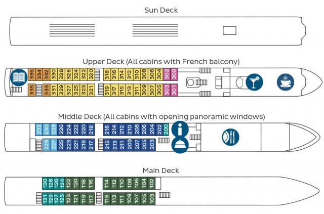 MS Rhein Symphonie deck plan