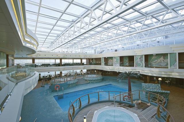 MSC Divina Fantasia Le Sirene Pool Covered Pool