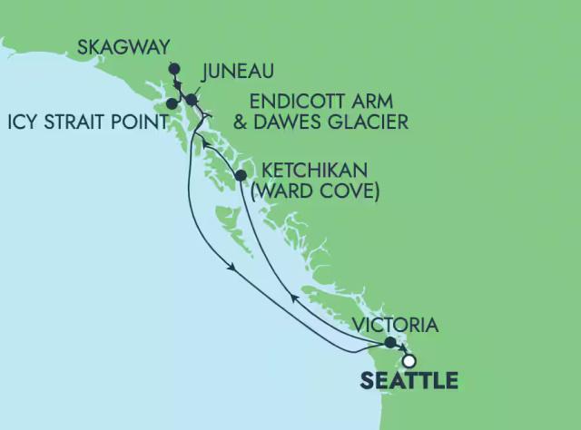 Norwegian Joy - 9 éjszakás alaszkai hajóút Seattle-ből