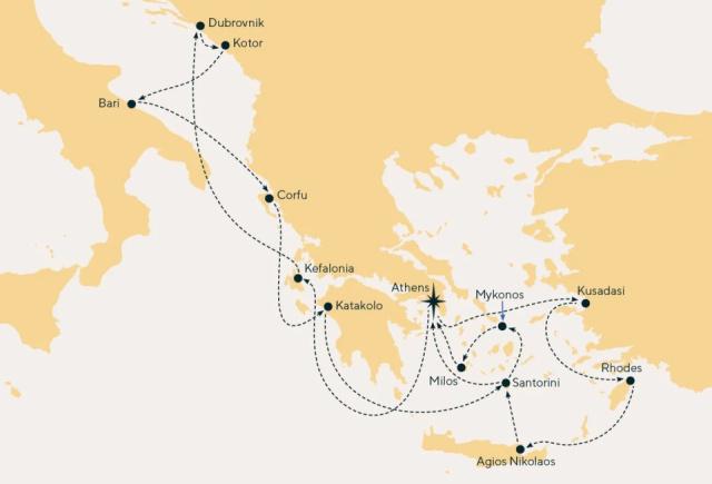 Celestyal Journey - 14 éjszakás hajóút az Égei-tengertől az Adriáig