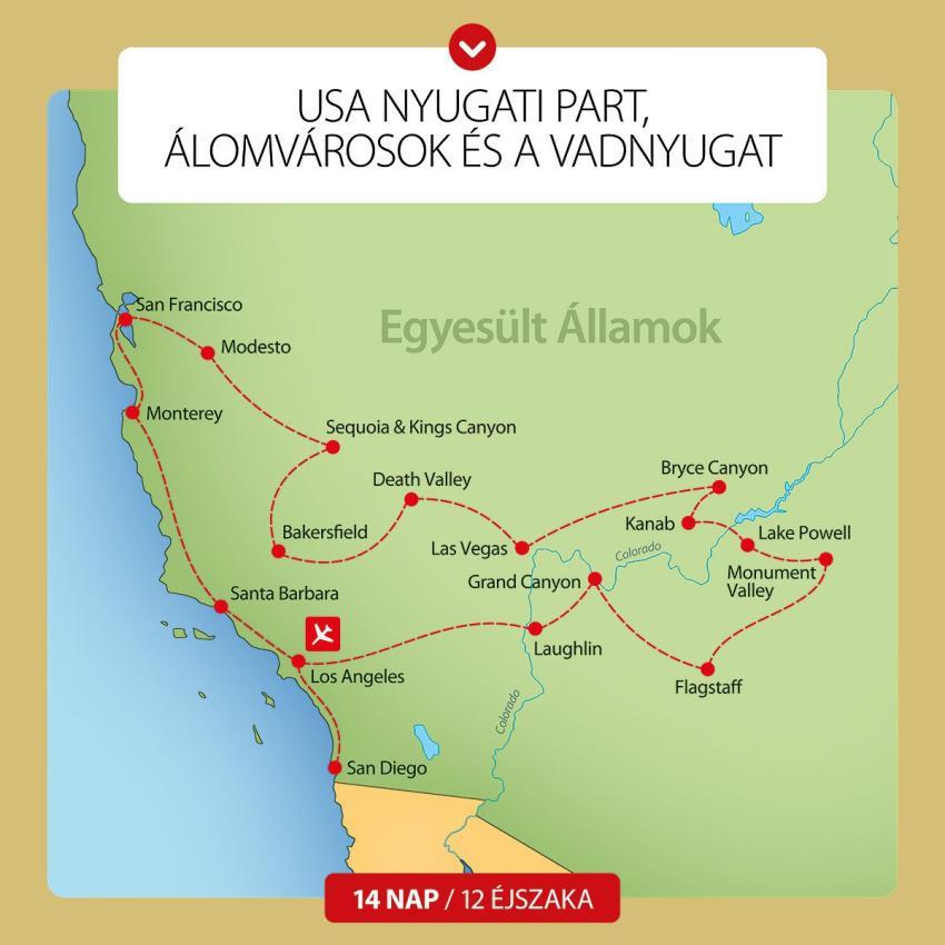 Körutazás a Nyugati parton