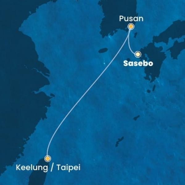 Costa Serena - South Korea, Taiwan